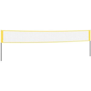 VMP Siatka do badmintona, żółto-czarna, 600x155 cm, polietylen VMP Siatka do badmintona, żółto-czarna, 600x155 cm, polietylen