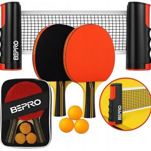 BEPro ZESTAW DO TENISA STOŁOWEGO PING PONG SIATKA PALETKI PIŁECZKI ETUI BEPro ZESTAW DO TENISA STOŁOWEGO PING PONG SIATKA PALETKI PIŁECZKI ETUI