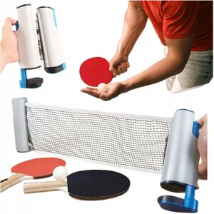 NettleTREE Zestaw Tenis stołowy 2 rakietki siatka automatyczna 3 piłki Ping-Pong PING NettleTREE Zestaw Tenis stołowy 2 rakietki siatka automatyczna 3 piłki Ping-Pong PING