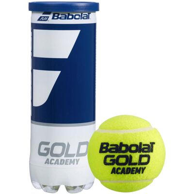 Babolat, Piłki do tenisa ziemnego, Gold Academy, żółty, 3szt. Babolat, Piłki do tenisa ziemnego, Gold Academy, żółty, 3szt.