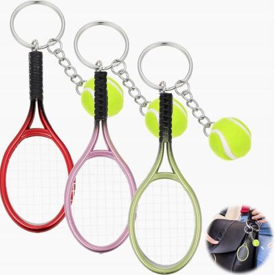 Inny producent BRELOCZEK 3 SZTUKI SPORTOWY ZAWIESZKA PIŁKA TENISOWA RAKIETA UNIKALNY Inny producent BRELOCZEK 3 SZTUKI SPORTOWY ZAWIESZKA PIŁKA TENISOWA RAKIETA UNIKALNY