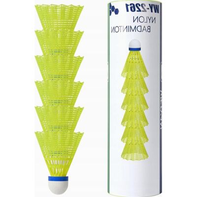 Inny producent LOTKI DO BADMINTONA 6 SZTUK NYLON KOREK WYTRZYMAŁE STABILNE SPORTOWE Inny producent LOTKI DO BADMINTONA 6 SZTUK NYLON KOREK WYTRZYMAŁE STABILNE SPORTOWE