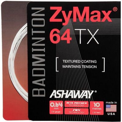 Naciąg do badmintona ZyMax 64 TX - set ASHAWAY żółty Naciąg do badmintona ZyMax 64 TX - set ASHAWAY żółty