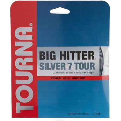 Naciąg tenisowy Tourna Big Hitter Silver 7 Tour - szary Naciąg tenisowy Tourna Big Hitter Silver 7 Tour - szary