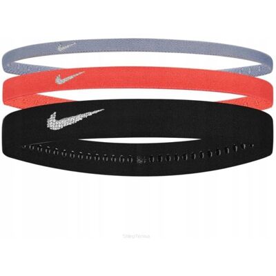 Opaski na głowę Nike Mixed Headbands wielokolorowe x3 Opaski na głowę Nike Mixed Headbands wielokolorowe x3