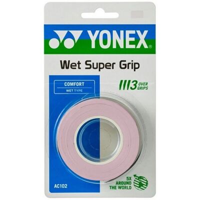 Owijka do rakiet Yonex AC 102 EX Mist Pink tenis badminton squash 3 szt. Owijka do rakiet Yonex AC 102 EX Mist Pink tenis badminton squash 3 szt.