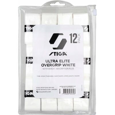 Owijki wierzchnie Stiga Ultra Elite 12P - białe Owijki wierzchnie Stiga Ultra Elite 12P - białe