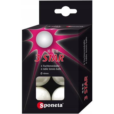 Piłeczki Do Tenisa Stołowego Sponeta Tournament *** - 6 Szt. Piłeczki Do Tenisa Stołowego Sponeta Tournament *** - 6 Szt.
