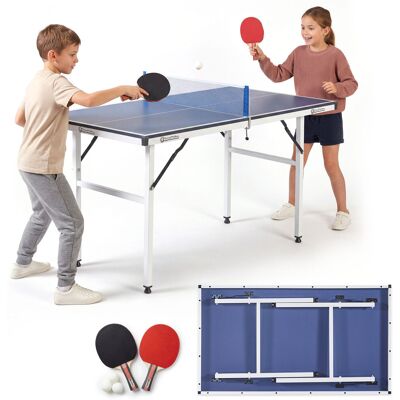 HYPERMOTION Przenośny, Składany Stół Do Ping Ponga Dla Dzieci, Mini Tenis Stołowy Hyper Motion 137 X 76 X 69 Cm HYPERMOTION Przenośny, Składany Stół Do Ping Ponga Dla Dzieci, Mini Tenis Stołowy Hyper Motion 137 X 76 X 69 Cm