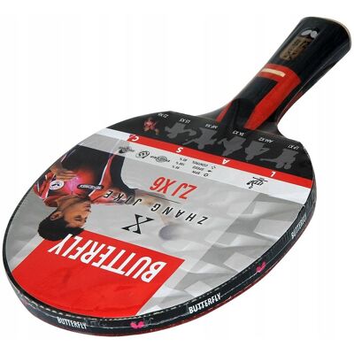 RAKIETKA DO TENISA STOŁOWEGO BUTTERFLY ZHANG JIKE X6 ITTF RAKIETKA DO TENISA STOŁOWEGO BUTTERFLY ZHANG JIKE X6 ITTF