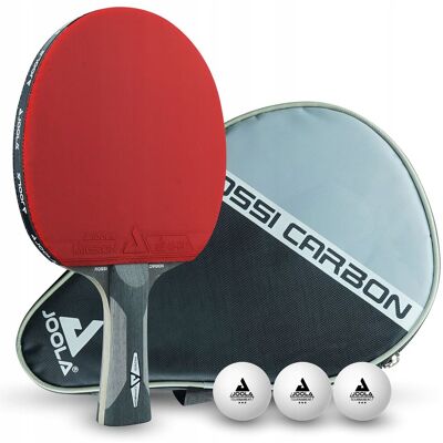 Rakietka tenis stołowy JOOLA ROSSKOPF CARBON Ping Pong + pokrowiec piłeczki Rakietka tenis stołowy JOOLA ROSSKOPF CARBON Ping Pong + pokrowiec piłeczki
