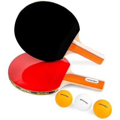 Spokey Zestaw do ping ponga Standard Set rakietki piłeczki Spokey Zestaw do ping ponga Standard Set rakietki piłeczki