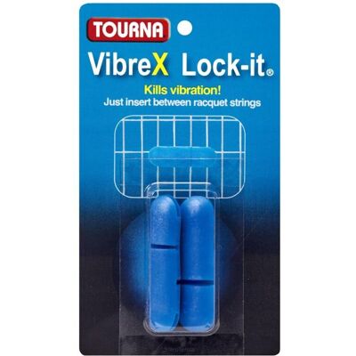 Tłumik tenisowy Tourna Damp VibreX Lock-it niebieski Tłumik tenisowy Tourna Damp VibreX Lock-it niebieski