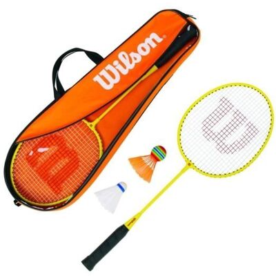 Zestaw Badminton Junior Wilson - 2 Graczy z Torbą i Lotkami Zestaw Badminton Junior Wilson - 2 Graczy z Torbą i Lotkami