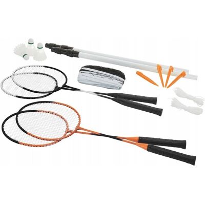Crivit Zestaw Do Badmintona Z Siatką , Rakiety 4 Szt , Siatka , Lotki Badminton Crivit Zestaw Do Badmintona Z Siatką , Rakiety 4 Szt , Siatka , Lotki Badminton
