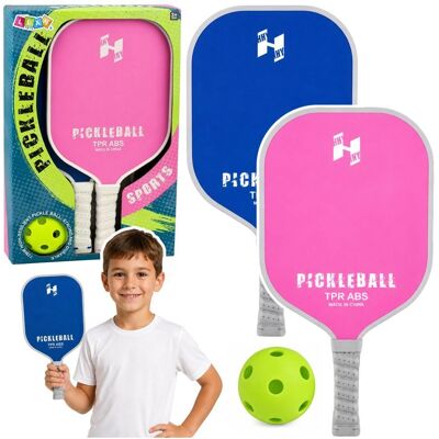 Lean Toys Zestaw Paletki Do Gry W Pickleballa Tenisa Badmintona Różowo-Niebieski Lean Toys Zestaw Paletki Do Gry W Pickleballa Tenisa Badmintona Różowo-Niebieski