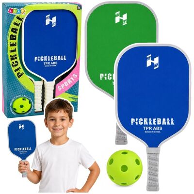 Lean Toys Zestaw Paletki Do Gry W Pickleballa Tenisa Badmintona Zielono-Niebieski Lean Toys Zestaw Paletki Do Gry W Pickleballa Tenisa Badmintona Zielono-Niebieski
