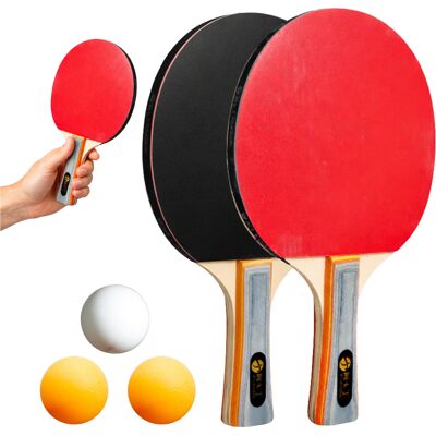 Aptel Paletki Do Ping Ponga Rakietka Tenisa Stołowego Zestaw + 3 Piłeczki Aptel Paletki Do Ping Ponga Rakietka Tenisa Stołowego Zestaw + 3 Piłeczki