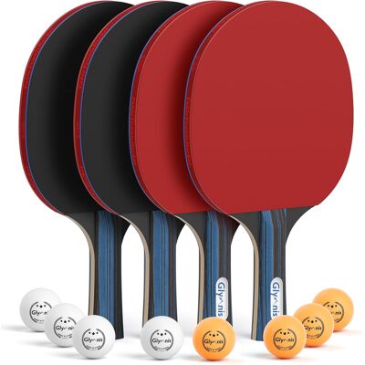 Inny producent Piłeczki Zestaw Tenis Stołowy Rakietki Pokrowiec Drewniany Komplet Gry Inny producent Piłeczki Zestaw Tenis Stołowy Rakietki Pokrowiec Drewniany Komplet Gry