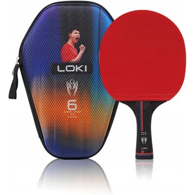 Rakietka Do Tenisa Stołowego Pro Z Pokrowcem Paletka Do Ping Ponga Loki K6 Rakietka Do Tenisa Stołowego Pro Z Pokrowcem Paletka Do Ping Ponga Loki K6