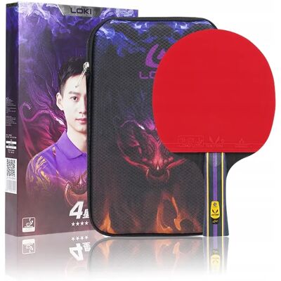 Rakietka Do Tenisa Stołowego Pro Z Pokrowcem Paletka Do Ping Ponga Loki R4 Rakietka Do Tenisa Stołowego Pro Z Pokrowcem Paletka Do Ping Ponga Loki R4