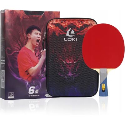 Rakietka Do Tenisa Stołowego Pro Z Pokrowcem Paletka Do Ping Ponga Loki R6 Rakietka Do Tenisa Stołowego Pro Z Pokrowcem Paletka Do Ping Ponga Loki R6