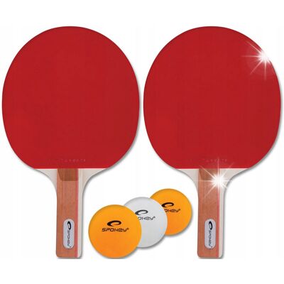 Spokey Rakietki + Piłeczki Do Tenisa Stołowego Ping Ponga Spokey Rakietki + Piłeczki Do Tenisa Stołowego Ping Ponga