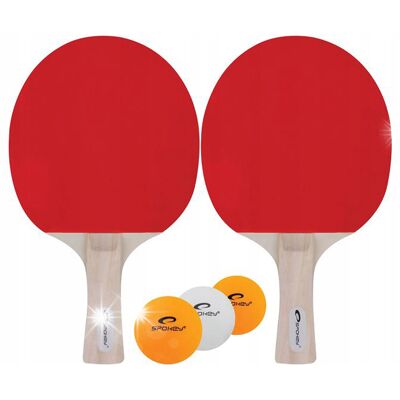 SPOKEY Zestaw Rakietki + Piłeczki Do Tenisa Stołowego Ping Ponga SPOKEY Zestaw Rakietki + Piłeczki Do Tenisa Stołowego Ping Ponga