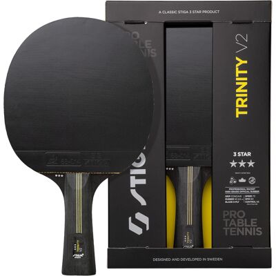 Stiga Trinity V2 Rakietka Do Tenisa Stołowego 3-Gwiazdkowa Czarno-Czerwona Stiga Trinity V2 Rakietka Do Tenisa Stołowego 3-Gwiazdkowa Czarno-Czerwona