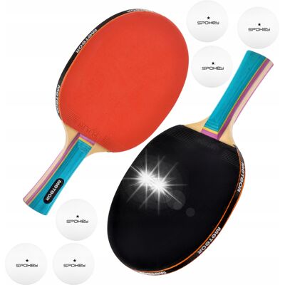Zestaw 2x Rakietka Do Tenisa Stołowego Ping Ponga METEOR + 6x Piłeczki * Zestaw 2x Rakietka Do Tenisa Stołowego Ping Ponga METEOR + 6x Piłeczki *