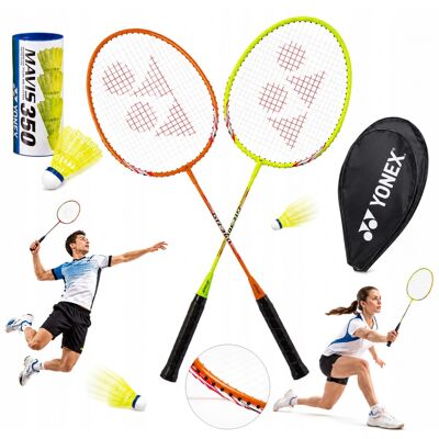 nieznany producent Zestaw Do Badmintona 2 Rakietyki + 3 Lotki Yonex Dobra Jakość Gra Badminton nieznany producent Zestaw Do Badmintona 2 Rakietyki + 3 Lotki Yonex Dobra Jakość Gra Badminton