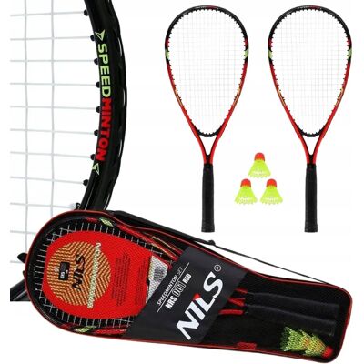 Zestaw Do Badmintona Nils Speedminton Crossmintona - 2 Rakiety + 3 Lotki Zestaw Do Badmintona Nils Speedminton Crossmintona - 2 Rakiety + 3 Lotki