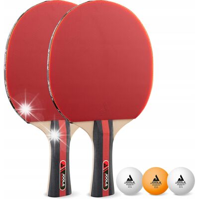 Joola ZESTAW DO TENISA STOŁOWEGO 2x PALETKI DO PING PONGA + 3 PIŁECZKI DO GRY Joola ZESTAW DO TENISA STOŁOWEGO 2x PALETKI DO PING PONGA + 3 PIŁECZKI DO GRY