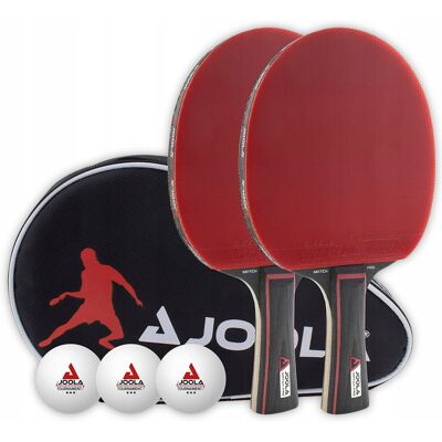Zestaw tenis stołowy JOOLA DUO PRO Ping Pong 2 Rakietka Piłeczki Pokrowiec Zestaw tenis stołowy JOOLA DUO PRO Ping Pong 2 Rakietka Piłeczki Pokrowiec
