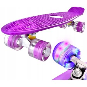 Eddcom DESKOROLKA FISZKA LED ŚWIECĄCE KOŁA RGB FISHBOARD 56CM DLA DZIECI FIOLETOWA Eddcom DESKOROLKA FISZKA LED ŚWIECĄCE KOŁA RGB FISHBOARD 56CM DLA DZIECI FIOLETOWA