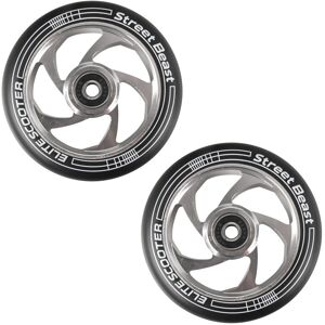 inSPORTline Koła zapasowe do hulajnogi freestyle 110 mm, czarno-srebrne 2 szt. inSPORTline Koła zapasowe do hulajnogi freestyle 110 mm, czarno-srebrne 2 szt.