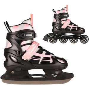 Łyżworolki Z Wym. Pł. Hokejową Nh18366A 2W1 Różowo-Białe Rozm.M(35-38) Nils Extreme Łyżworolki Z Wym. Pł. Hokejową Nh18366A 2W1 Różowo-Białe Rozm.M(35-38) Nils Extreme