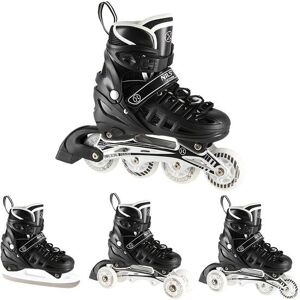 NILS Extreme 4 w 1 Rolki - Regulowane z LED inline, na lodzie i rolki NILS Extreme 4 w 1 Rolki - Regulowane z LED inline, na lodzie i rolki