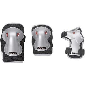 Ochraniacze na łyżworolki Roces Super JR 3-pack czarno szare 301276 Ochraniacze na łyżworolki Roces Super JR 3-pack czarno szare 301276
