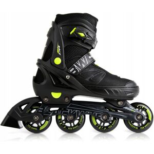 Rolki Damskie Męskie Regulowane Łyżworolki Blackwheels Sonic r. 39-42 czarno-zielone Rolki Damskie Męskie Regulowane Łyżworolki Blackwheels Sonic r. 39-42 czarno-zielone