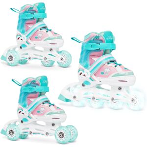Rolki Wrotki 3w1 RAVEN Zoya Mint 27-30 Świecące Kółka LED Rolki Wrotki 3w1 RAVEN Zoya Mint 27-30 Świecące Kółka LED
