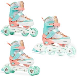 Rolki Wrotki 3w1 Regulowane RAVEN Isla Orange/Mint Kółka LED Rolki Wrotki 3w1 Regulowane RAVEN Isla Orange/Mint Kółka LED