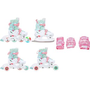 Rolki-Wrotki 4w1 Croxer Inez 26-29 / Ochraniacze Croxer Fibre Pink XS Rolki-Wrotki 4w1 Croxer Inez 26-29 / Ochraniacze Croxer Fibre Pink XS