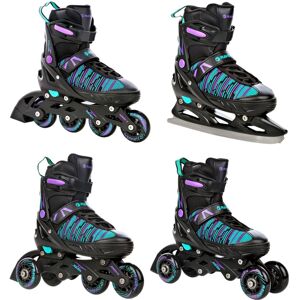 Rolki Wrotki Łyżwy figurowe 4w1 RAVEN Cande Black Rolki Wrotki Łyżwy figurowe 4w1 RAVEN Cande Black