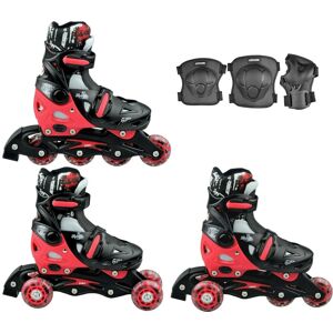 Raven,Croxer Rolko-Wrotki 3w1 RAVEN Singer Black/Red / Ochraniacze Croxer Gauss Raven,Croxer Rolko-Wrotki 3w1 RAVEN Singer Black/Red / Ochraniacze Croxer Gauss