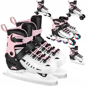 SPOKEY 5w1 Łyżworolki Rolki Łyżwy Figurowe Regulowane Dziecięce Kółka LED SPOKEY 5w1 Łyżworolki Rolki Łyżwy Figurowe Regulowane Dziecięce Kółka LED