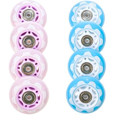 8x Kółka do rolek RAVEN Senia Blue/Violet 70mm PU 8x Kółka do rolek RAVEN Senia Blue/Violet 70mm PU