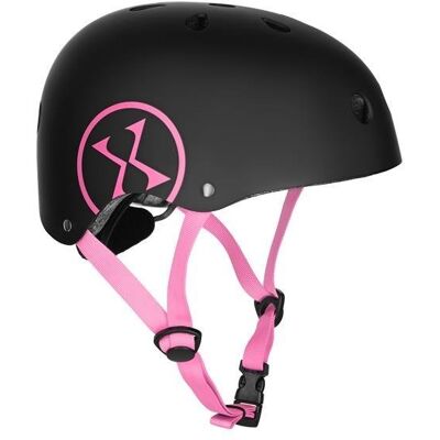 NILS EXTREME Bezpieczny Kask Czarno Różowy Dla Dziecka Rozmiar XS 48-52 CM ABS - EPS NILS EXTREME Bezpieczny Kask Czarno Różowy Dla Dziecka Rozmiar XS 48-52 CM ABS - EPS