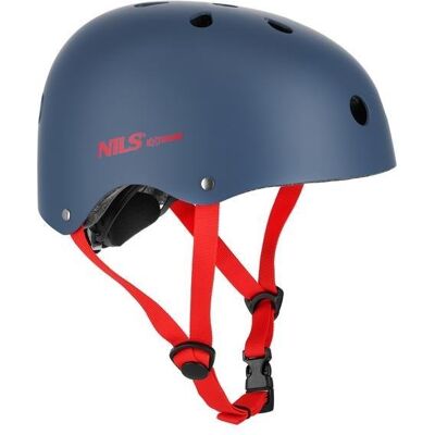 NILS EXTREME Bezpieczny Kask Szaro-Czerwony Dla Dziecka Rozmiar S 52-56 CM ABS - EPS NILS EXTREME Bezpieczny Kask Szaro-Czerwony Dla Dziecka Rozmiar S 52-56 CM ABS - EPS