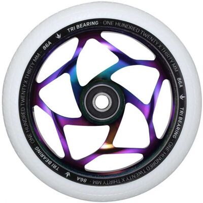 Blunt Envy Blunt Tri Bearing 120mm x 30mm kółko do hulajnogi wyczynowej Oil Slick White Blunt Envy Blunt Tri Bearing 120mm x 30mm kółko do hulajnogi wyczynowej Oil Slick White